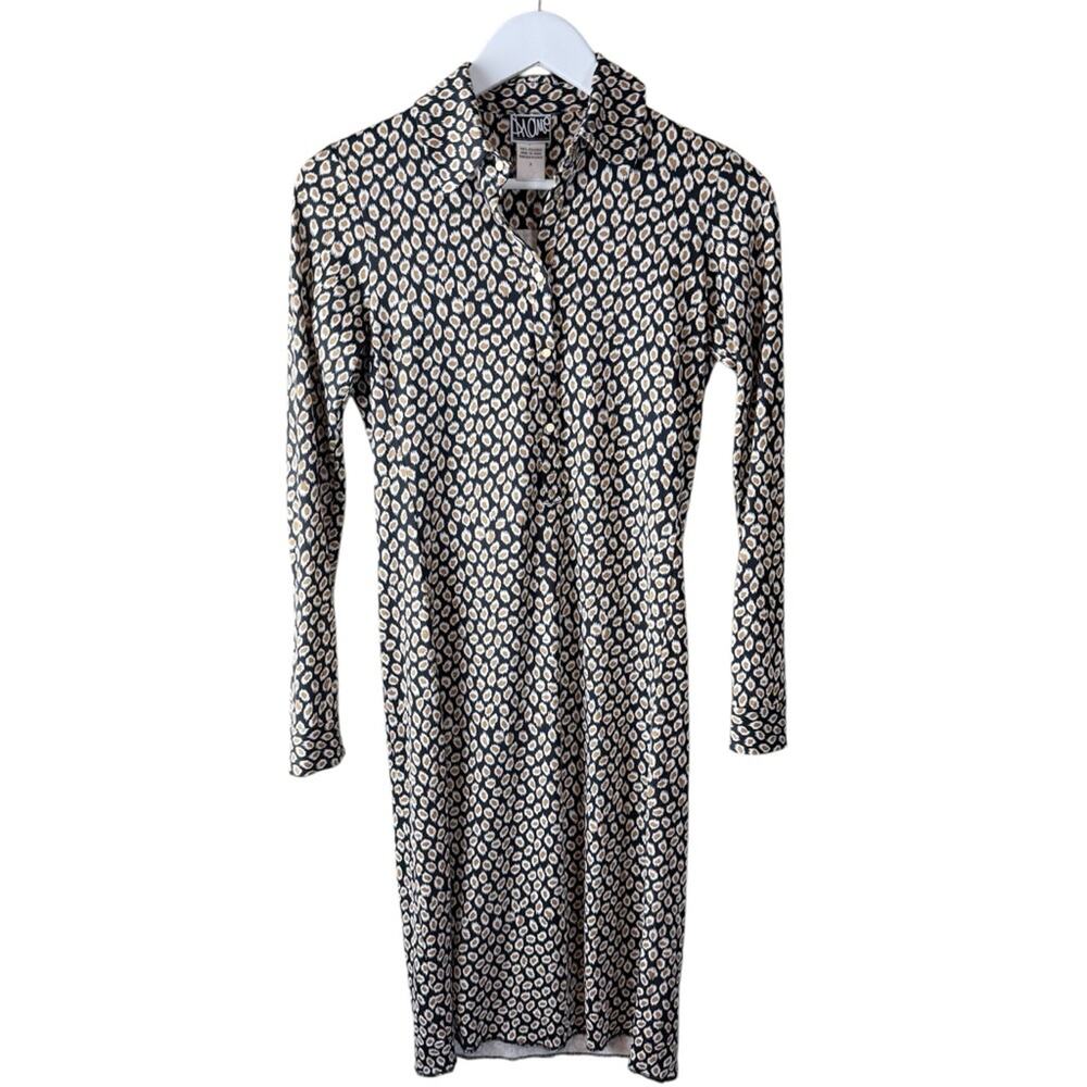 Vintage Diane Von Furstenberg silk dress, Sz 2
